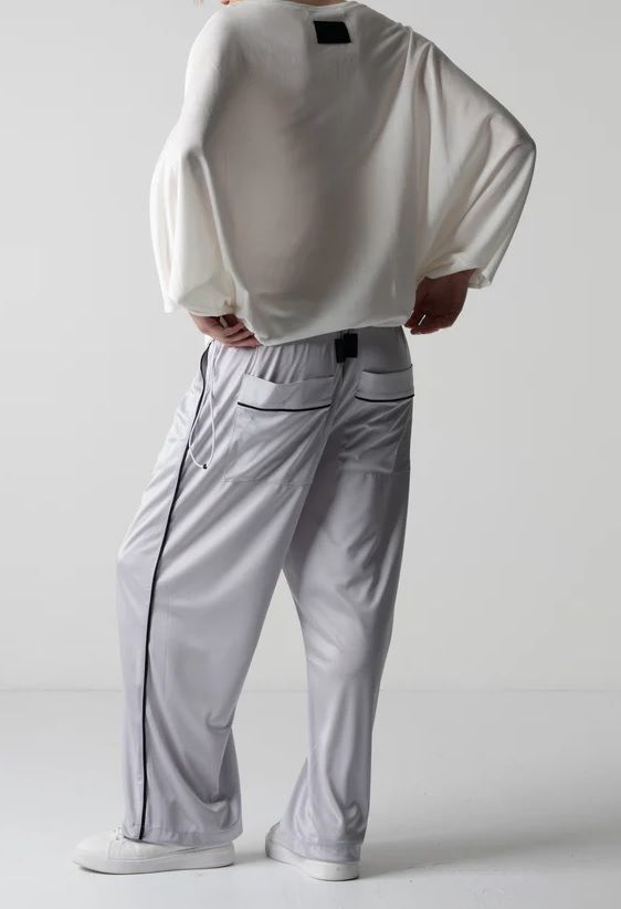♥ 25 ss LEONA JOG TROUSERS コグザビッグスモーク トラックトラウザーズ パンツ ボトム シルバー
