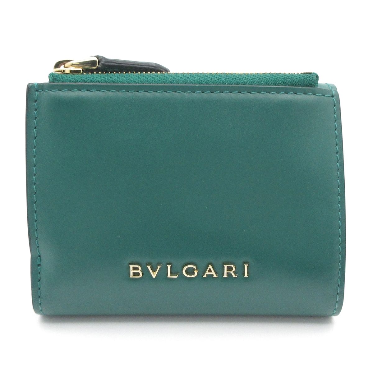 BVLGARI(ブルガリ) 3つ折り財布 セルペンティ グリーン レザー - メルカリ