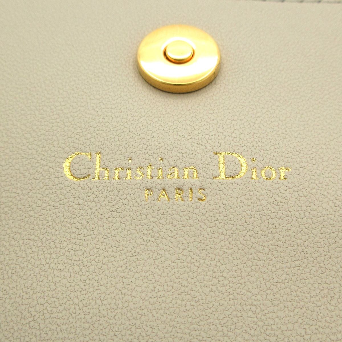  ディオール クリスチャンディオール コインケース カロ グリシンウォレット _M 116 ベージュ カナージュ ラムスキン その他 折り財布