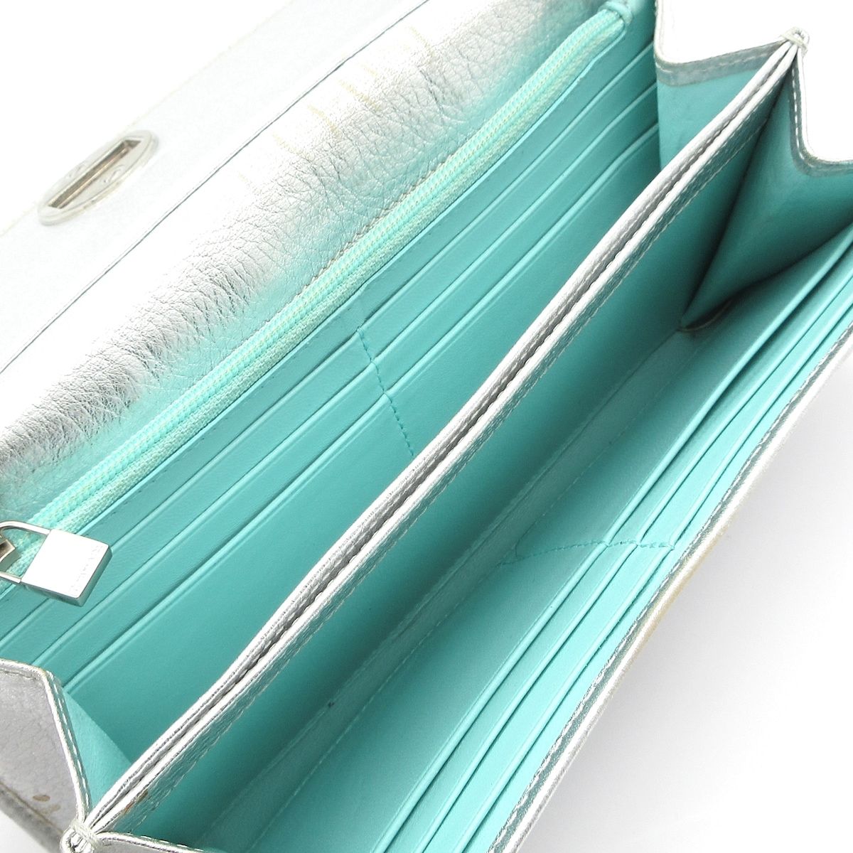 長財布 シルバー