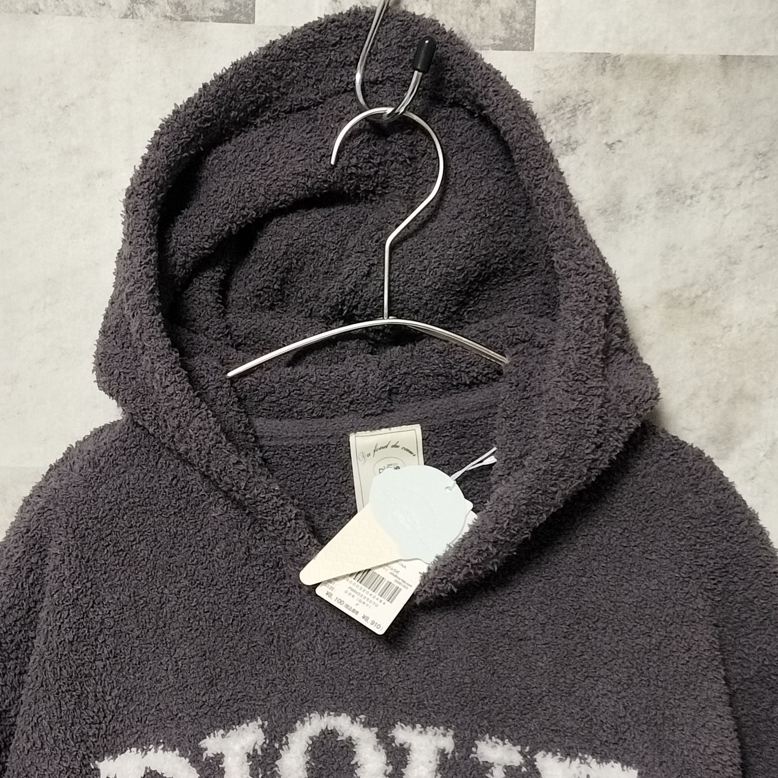 ♥品 GELATO PIQUE トイプードル ジャガード ワンピース ONEサイズ GRY グレー 灰色 オンライン パウダー