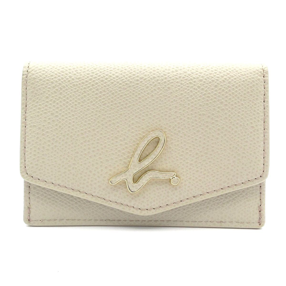 agnes b(アニエスベー) 名刺入れ美品 - アイボリー レザー - メルカリ