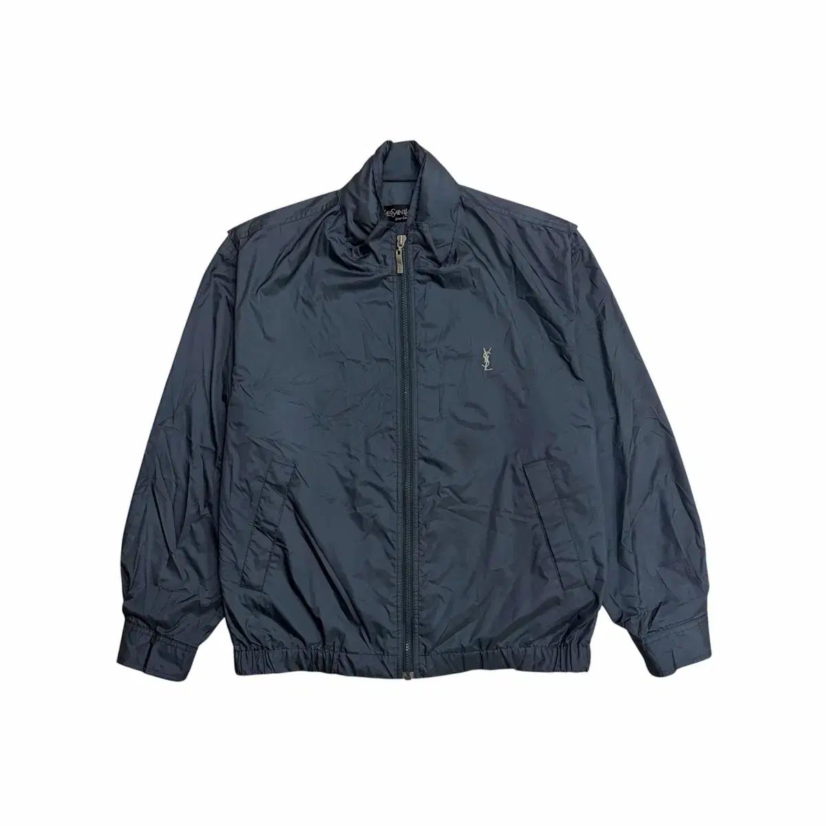 Yves Saint Laurent ネイビー ナイロンジャケット 100 EMMA NOVEMBER（エマノーヴェンバー） ナイロンジャケット Embroidery