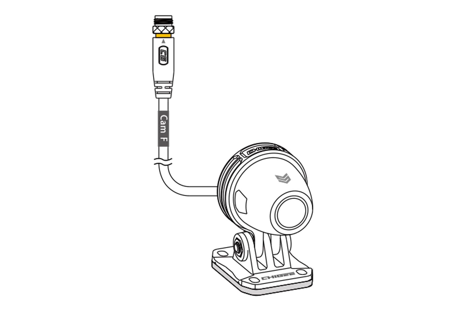 タナックス TANAX CHIGEE バイク スマートライドモニター AIO 5 Lite オプションパーツ フロント用カメラ SRS P 4