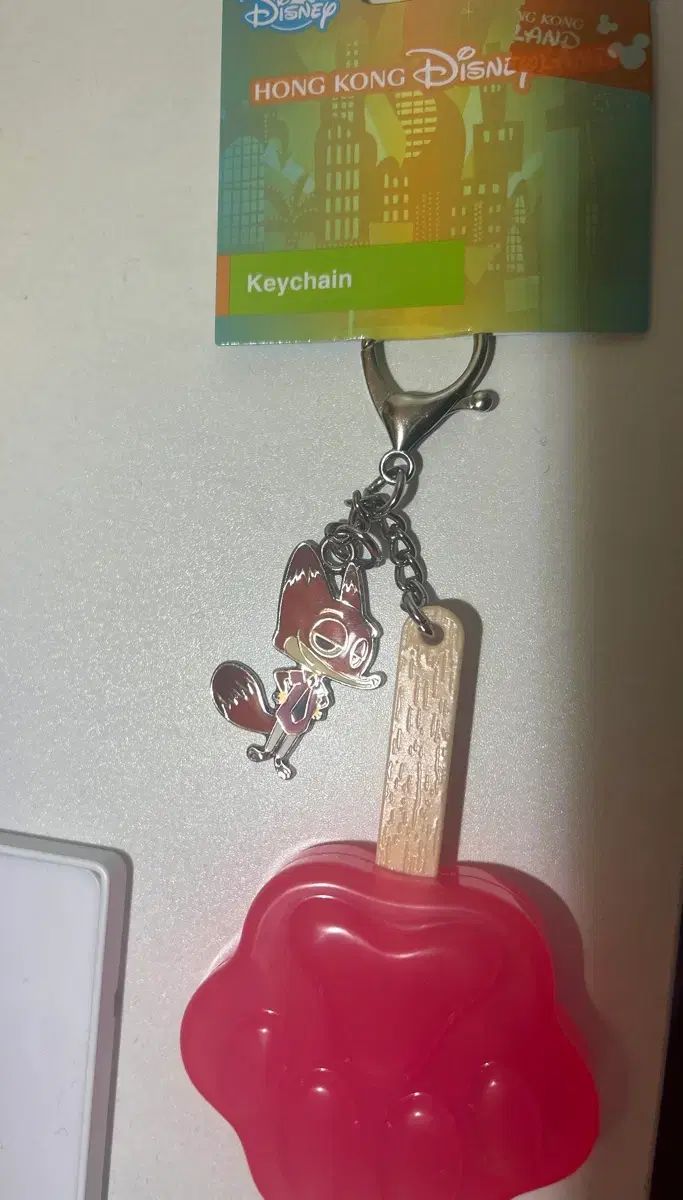 ディズニー 香港ディズニーランド ズートピア ニック 足裏 ポップシクル キーホルダー