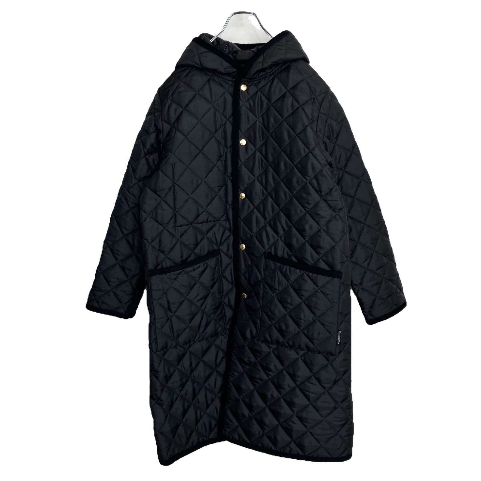 Traditional Weatherwear JOURNAL relume別注 EARBY SPECIAL 34 ブラック 黒 トラディショナルウェザーウェア キルティング ロングコート フード