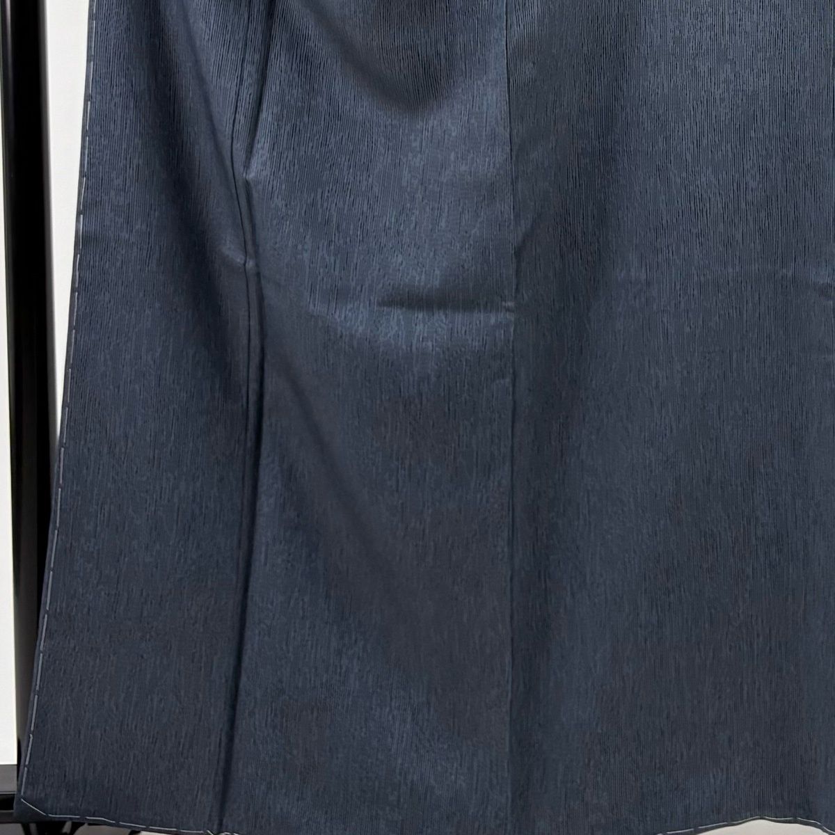 小紋 身丈161 5 cm 裄丈66 M 袷 ますいわ屋 落款 縞 幾何学 青灰色 正絹 秀品