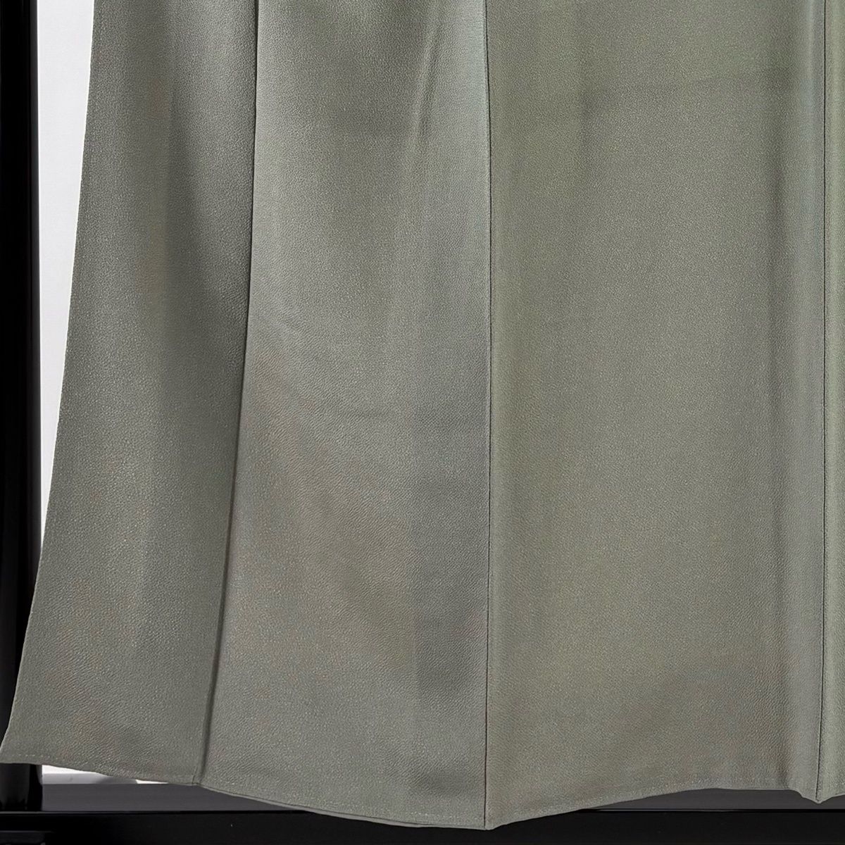 江戸小紋 身丈153 5 cm 裄丈64 M 袷 本草木染 落款 鮫 縮緬 灰緑 正絹 名品