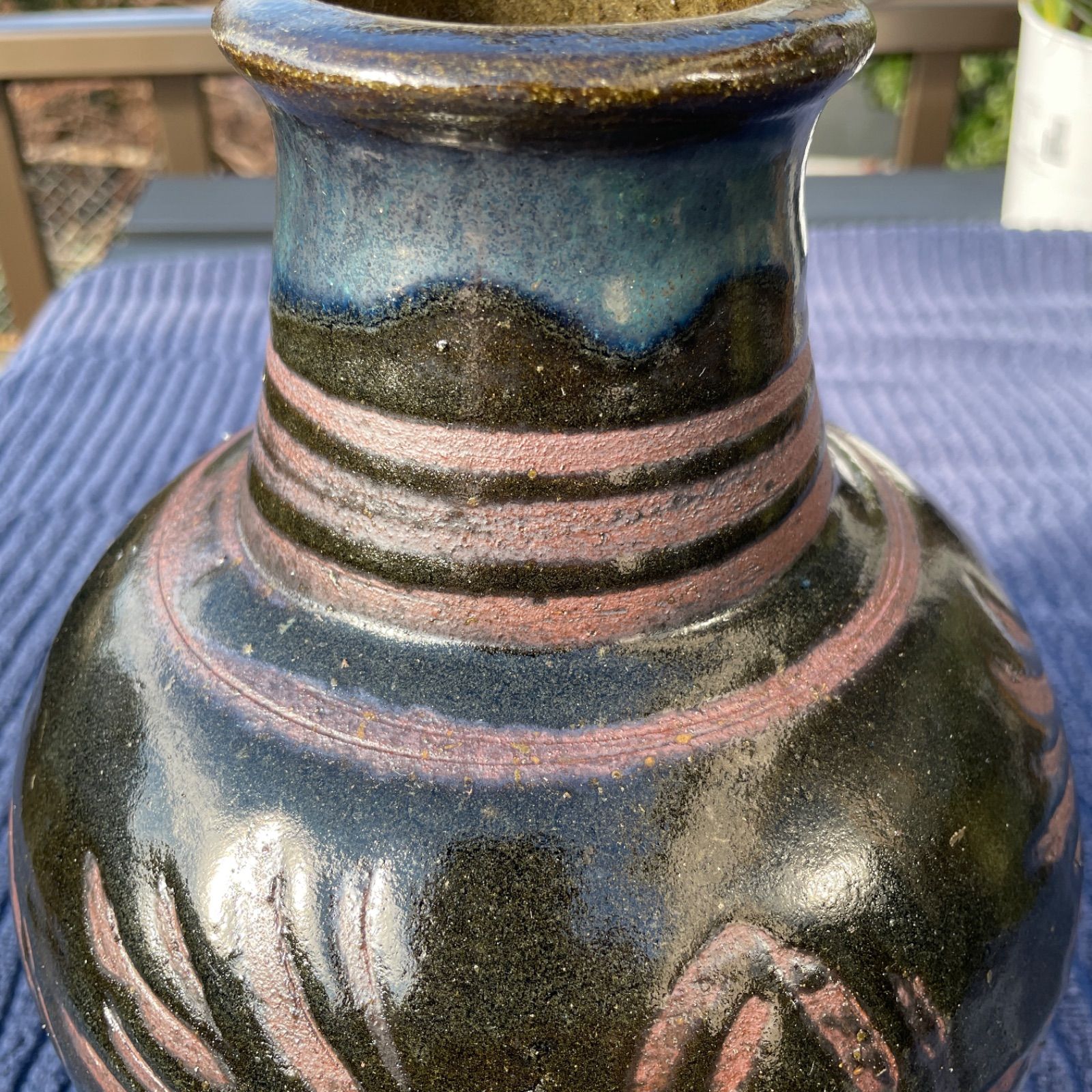 希少☆☆☆やちむん　壺 沖縄 壺屋焼 やちむん 陶器 壺 新品未使用 16×26 - メルカリ