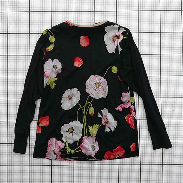 ⊂ レオナール LEONARD FASHION 花柄カーディガン ブラック系 レディース E