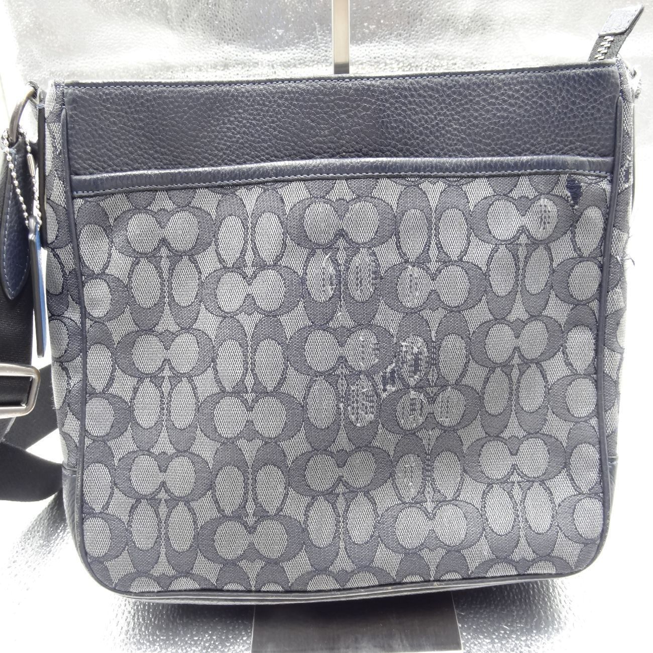 COACH コーチ トンプソン シグネチャー メッセンジャーバッグ メンズ