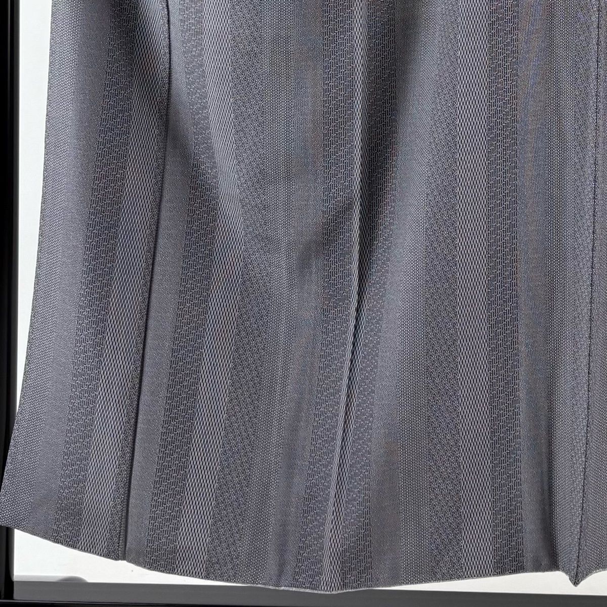 江戸小紋 身丈151 5 cm 裄丈66 M 袷 立涌 小花 灰色 正絹 名品