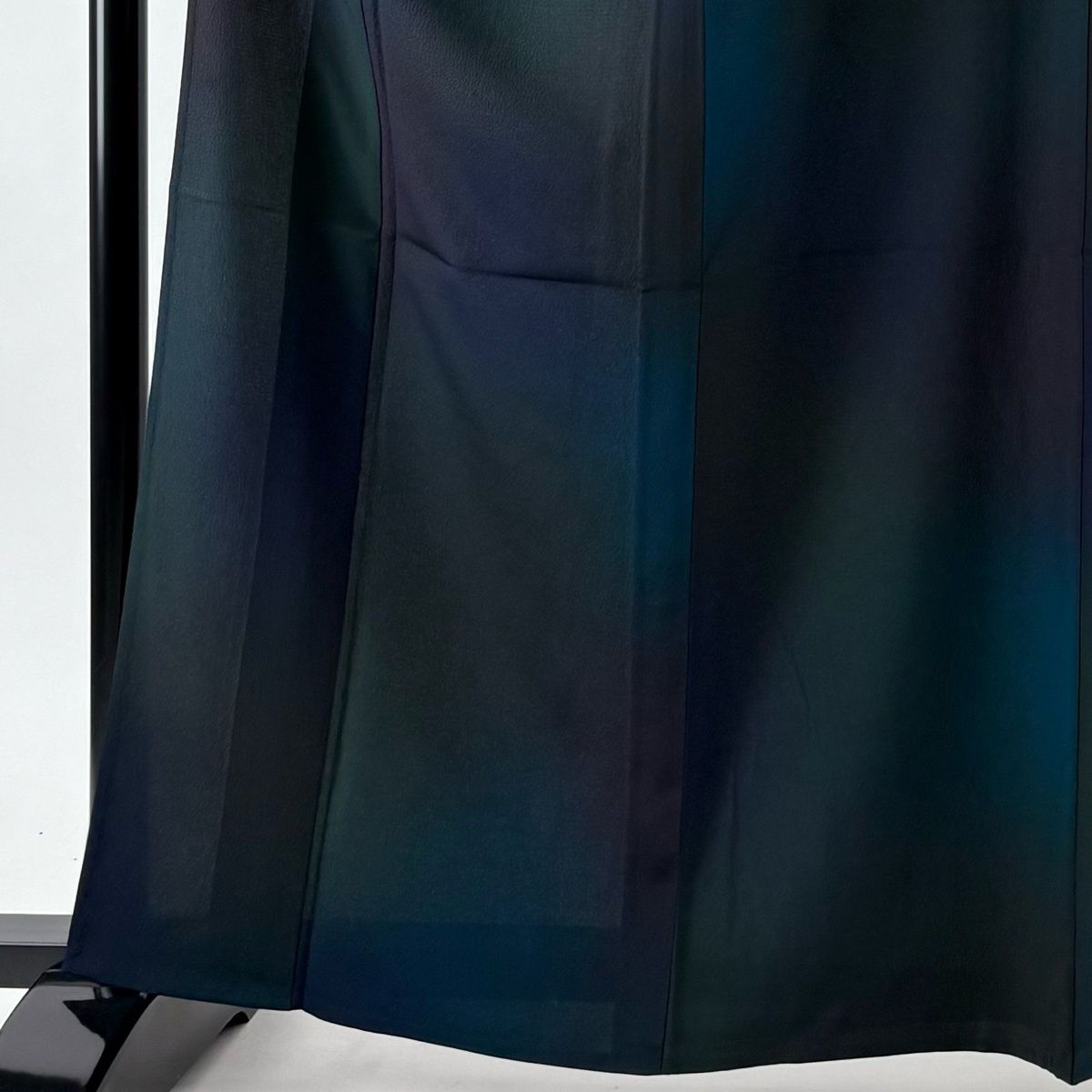 小紋 身丈161 5 cm 裄丈67 M 単衣 前田仁仙 落款 ぼかし柄 灰緑 正絹 名品