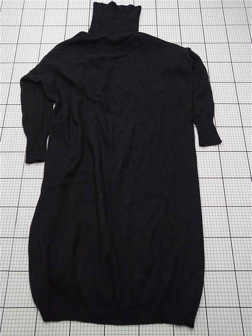 ⊇ ワンピース ゴーシュ タートルネックニットワンピース ブラック系 サイズ2 レディース E