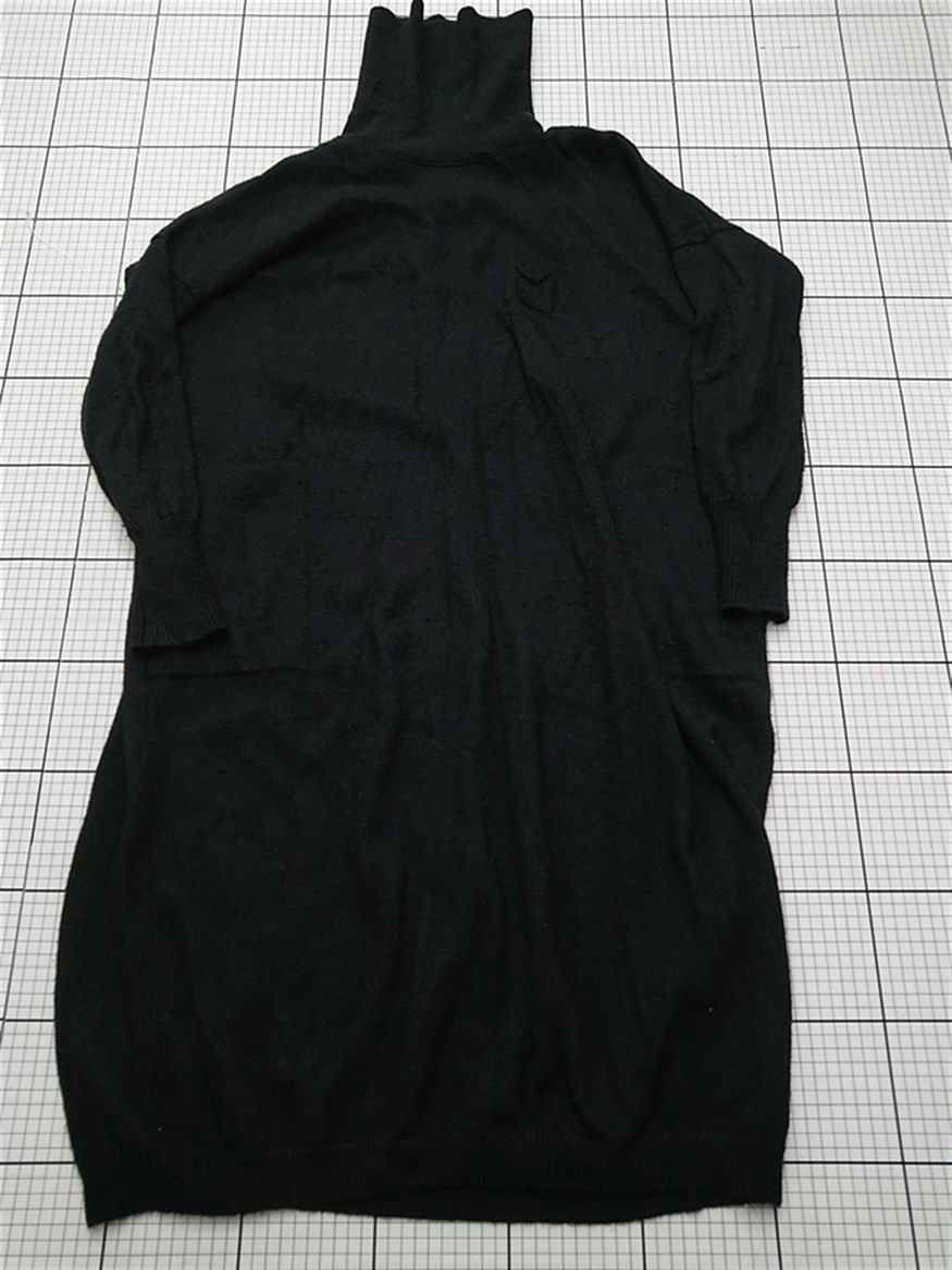 ⊇ ワンピース ゴーシュ タートルネックニットワンピース ブラック系 サイズ2 レディース E