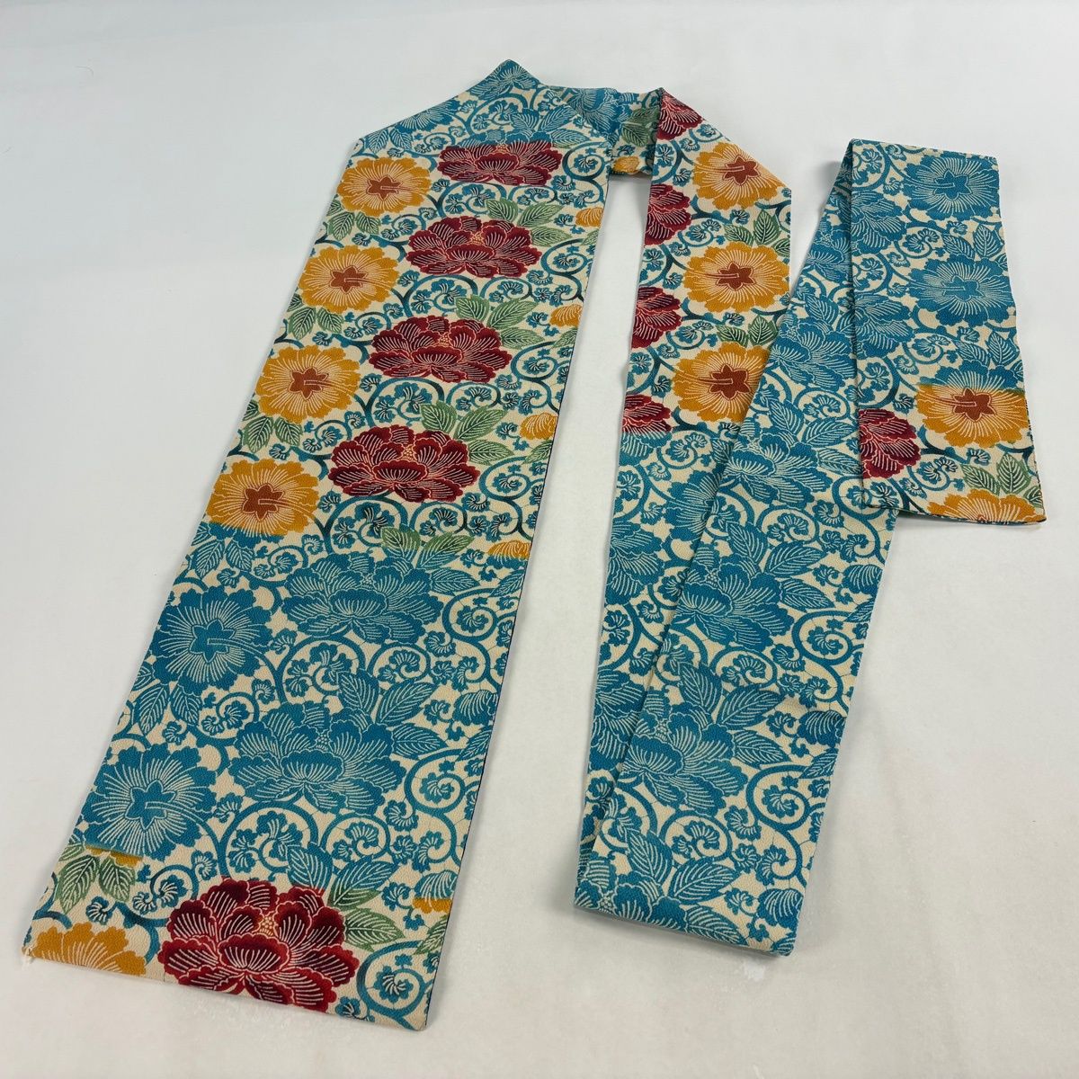 牡丹唐草 縮緬