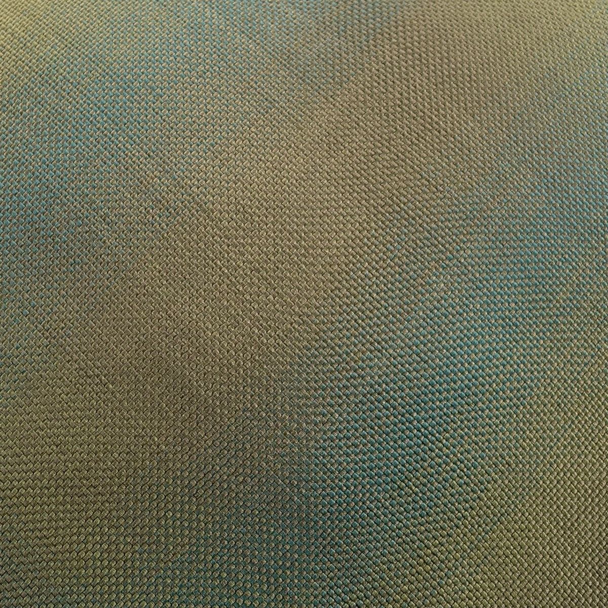 名古屋帯 秀品 格子 ぼかし柄 灰緑 正絹