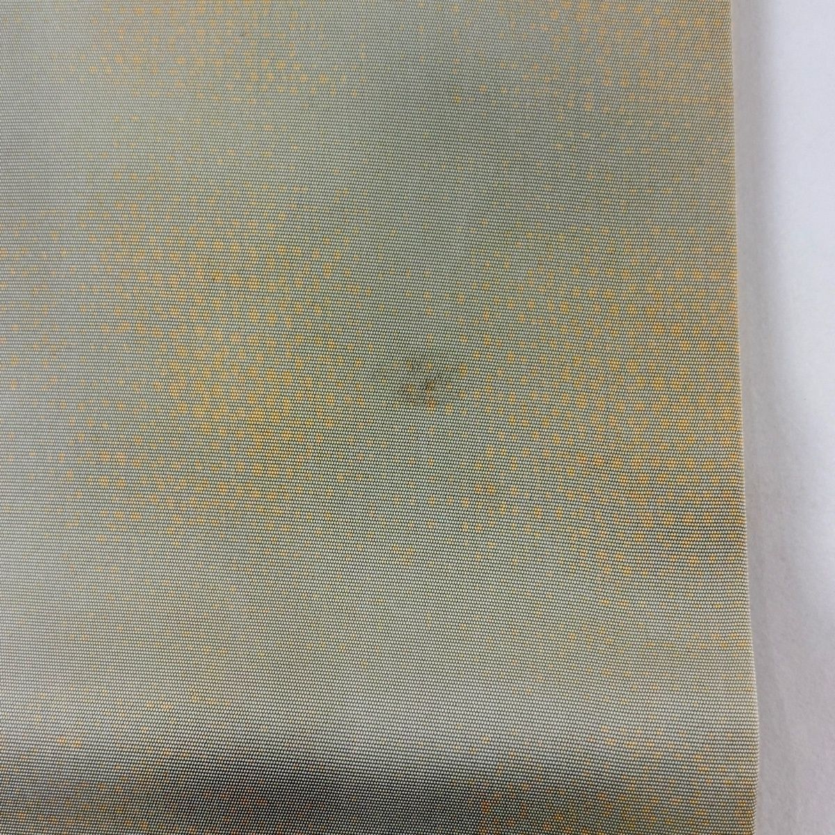  名古屋帯 秀品 熊谷好博子 落款 塩瀬 椿 薄緑 正絹 名古屋帯 帯