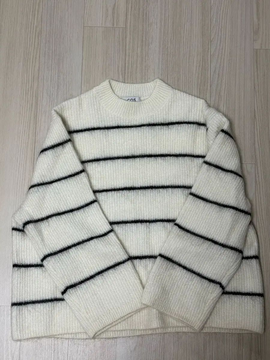 COS コス モヘア ストライプ ニット