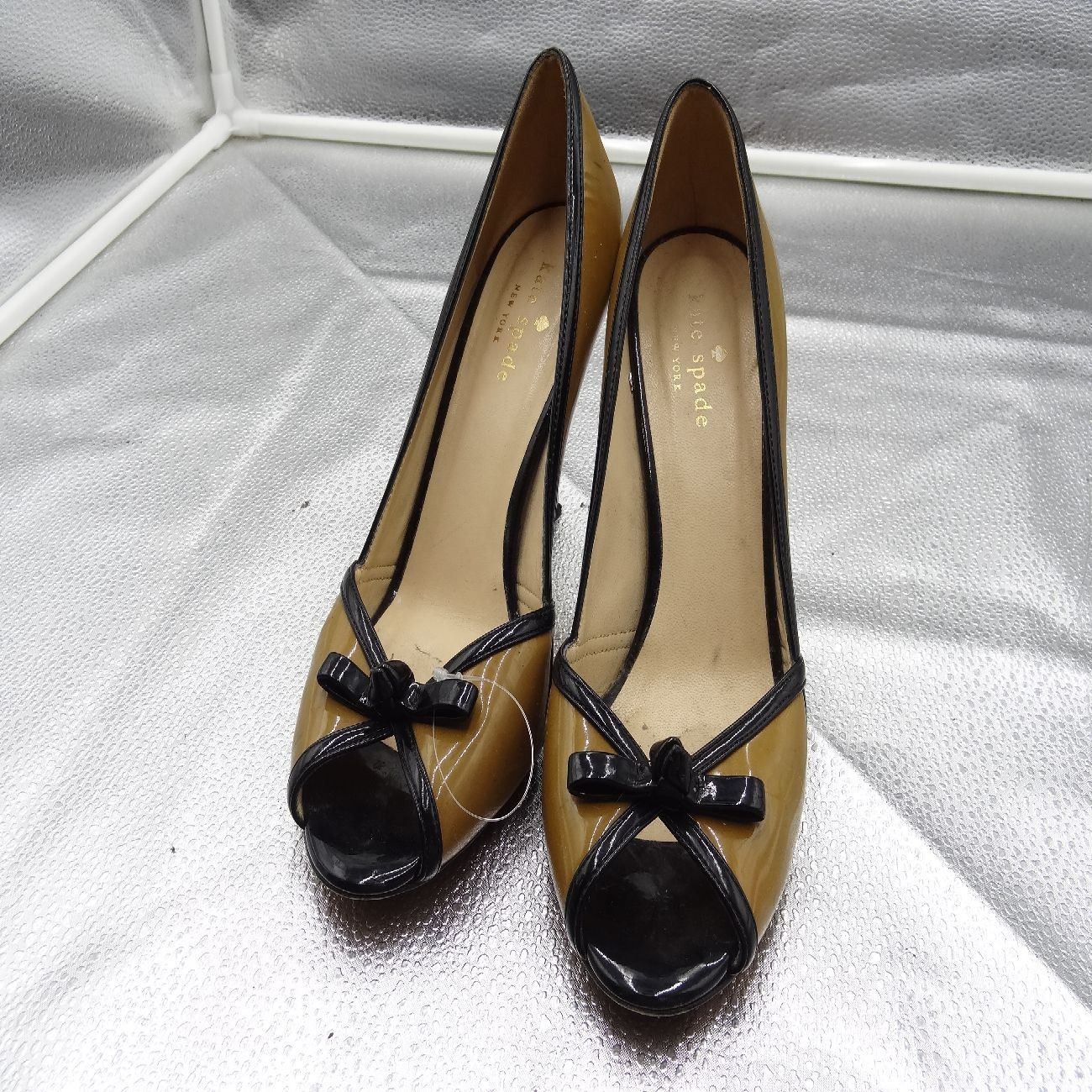 未使用！ケイトスペード　パンプス katespade ケイトスペード パンプス ブラウン ブラック リボン