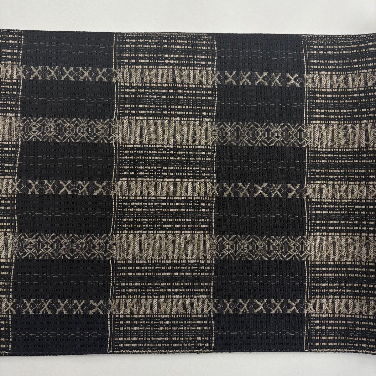  名古屋帯 名品 夏帯 八寸名古屋帯 段縞 献上柄 薄茶色 正絹 名古屋帯 帯