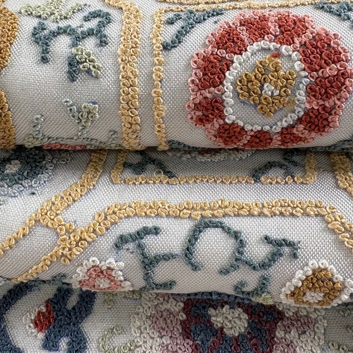 相良刺繍 青灰色