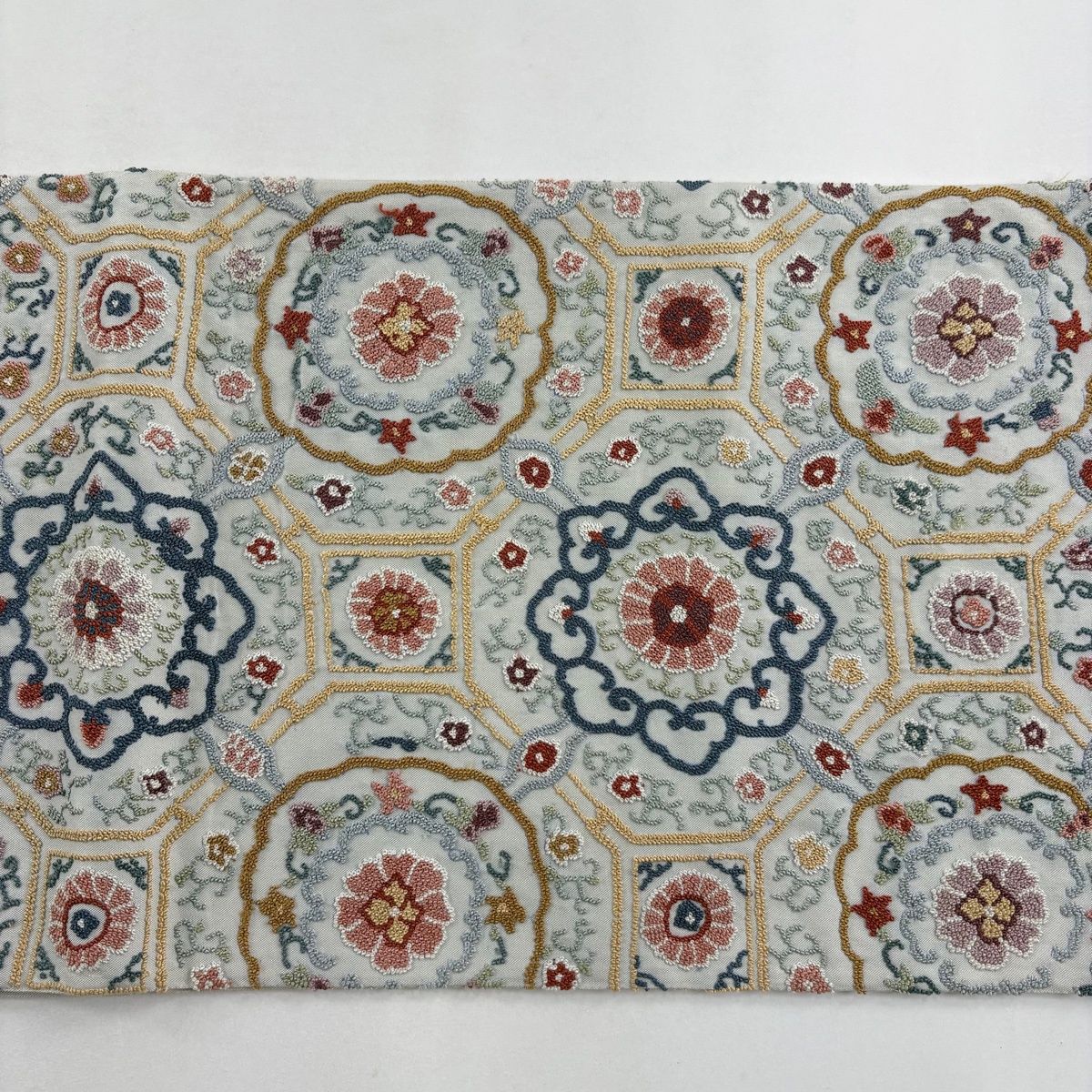 相良刺繍 青灰色