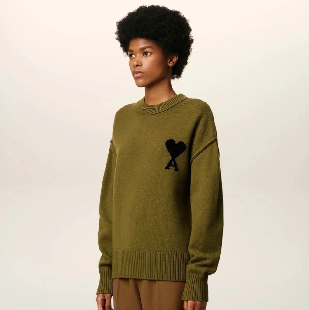 ☆ AMI PARIS☆Ami De Coeur クルーネック セーター☆サイズXS☆ユニ