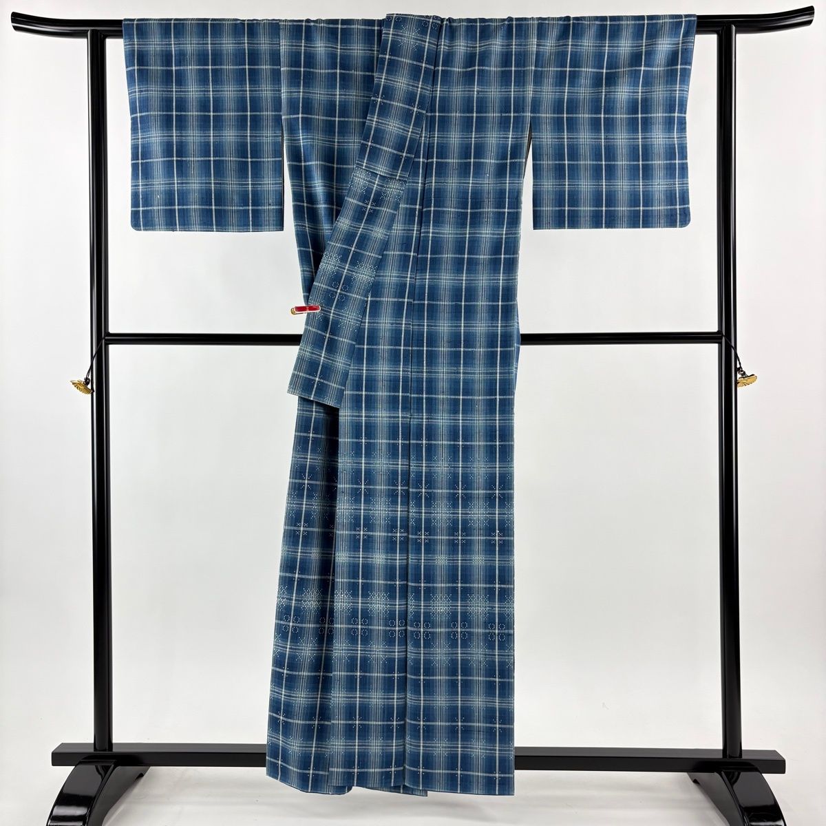 幾何学模様 藍色