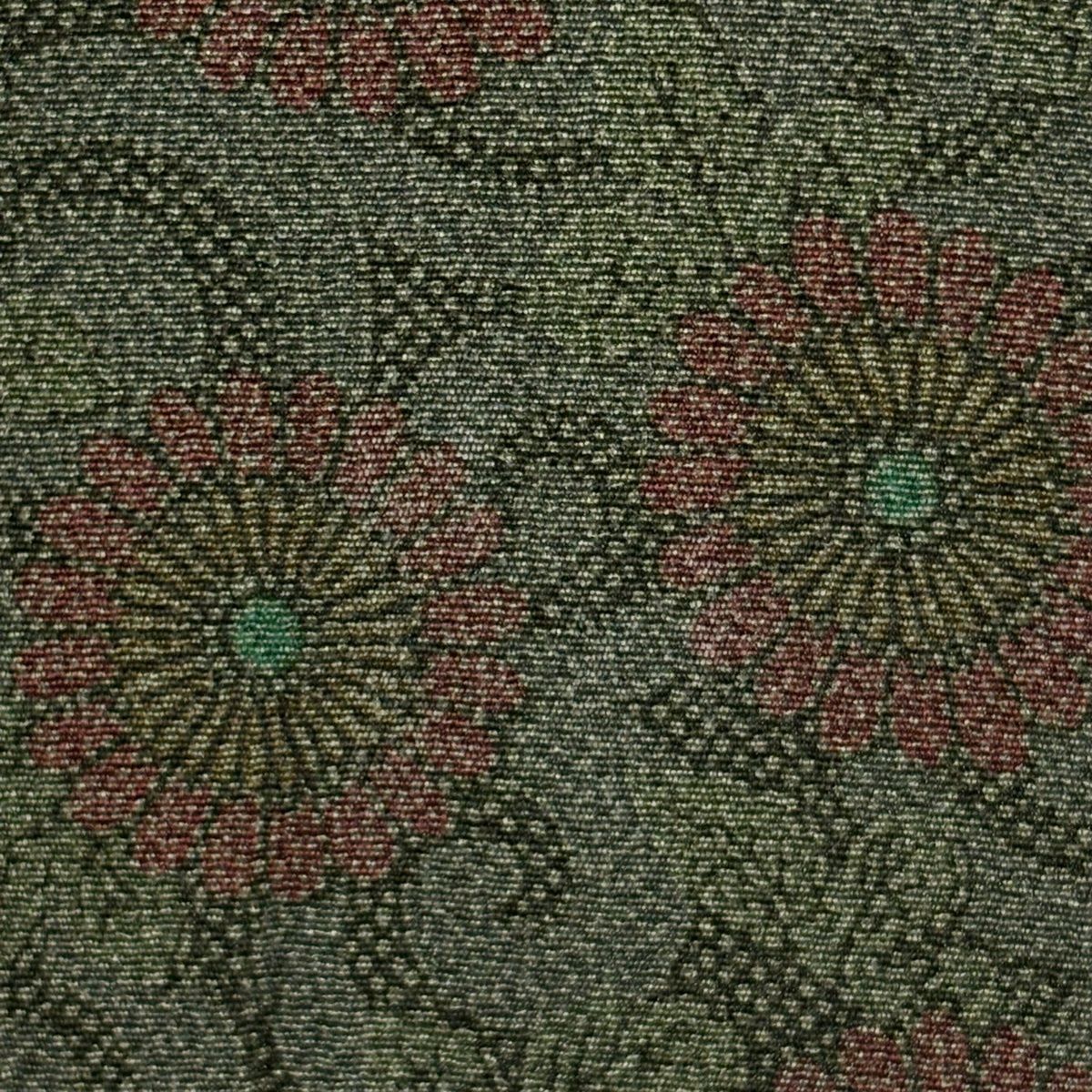 江戸小紋 身丈160cm 裄丈65.5cm M 袷 人間国宝 中村勇二郎 落款 古代菊