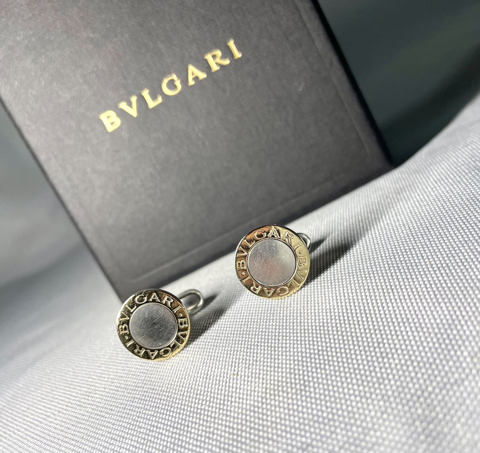 BVLGARI ブルガリ B-ZERO ロゴ ゴールドメタリック & スターリング