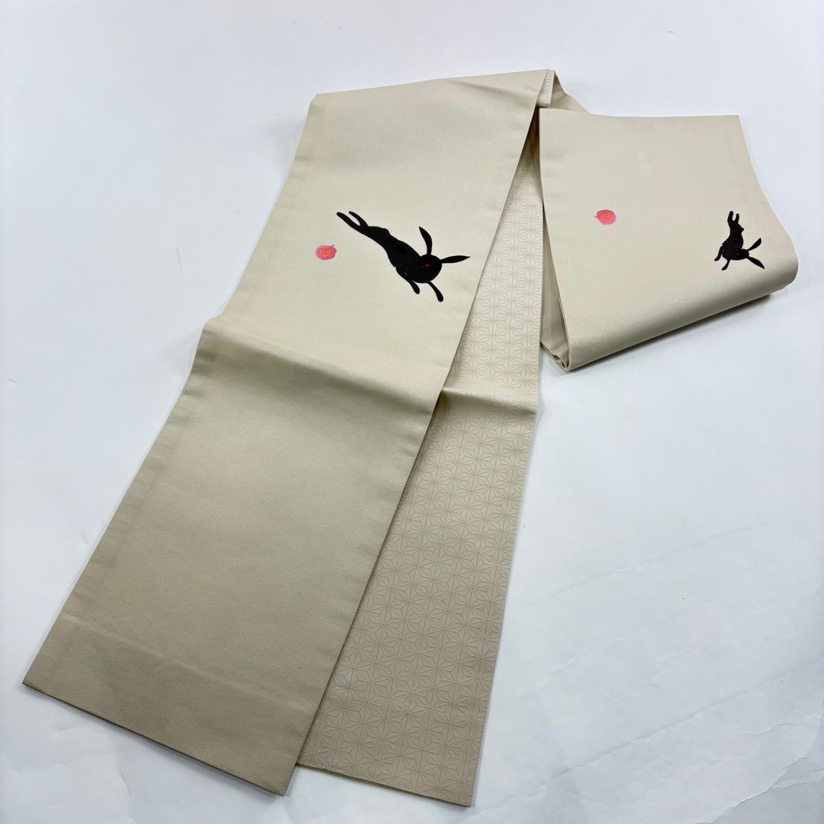  付下げ 身丈158 5 cm 裄丈67 L 袷 名古屋帯セット 枝梅 扇面 刺繍 金銀彩 紫 正絹 秀品 訪問着 付け下げ 着物