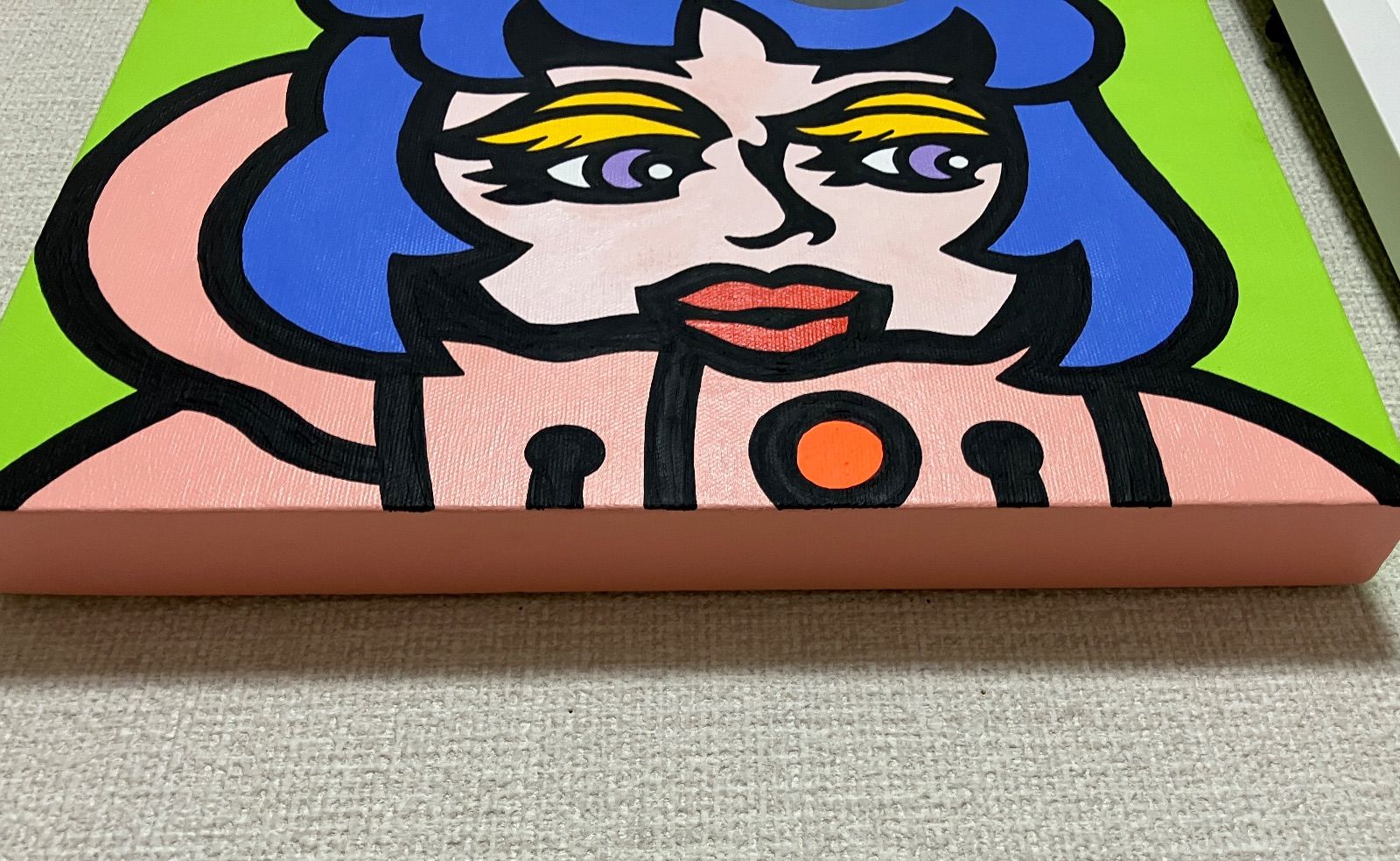  195 2 A Fan of OASIS Glasgow in 1993 ” 2025 300 mm popart 英国 アクリル ガッシュ 絵画