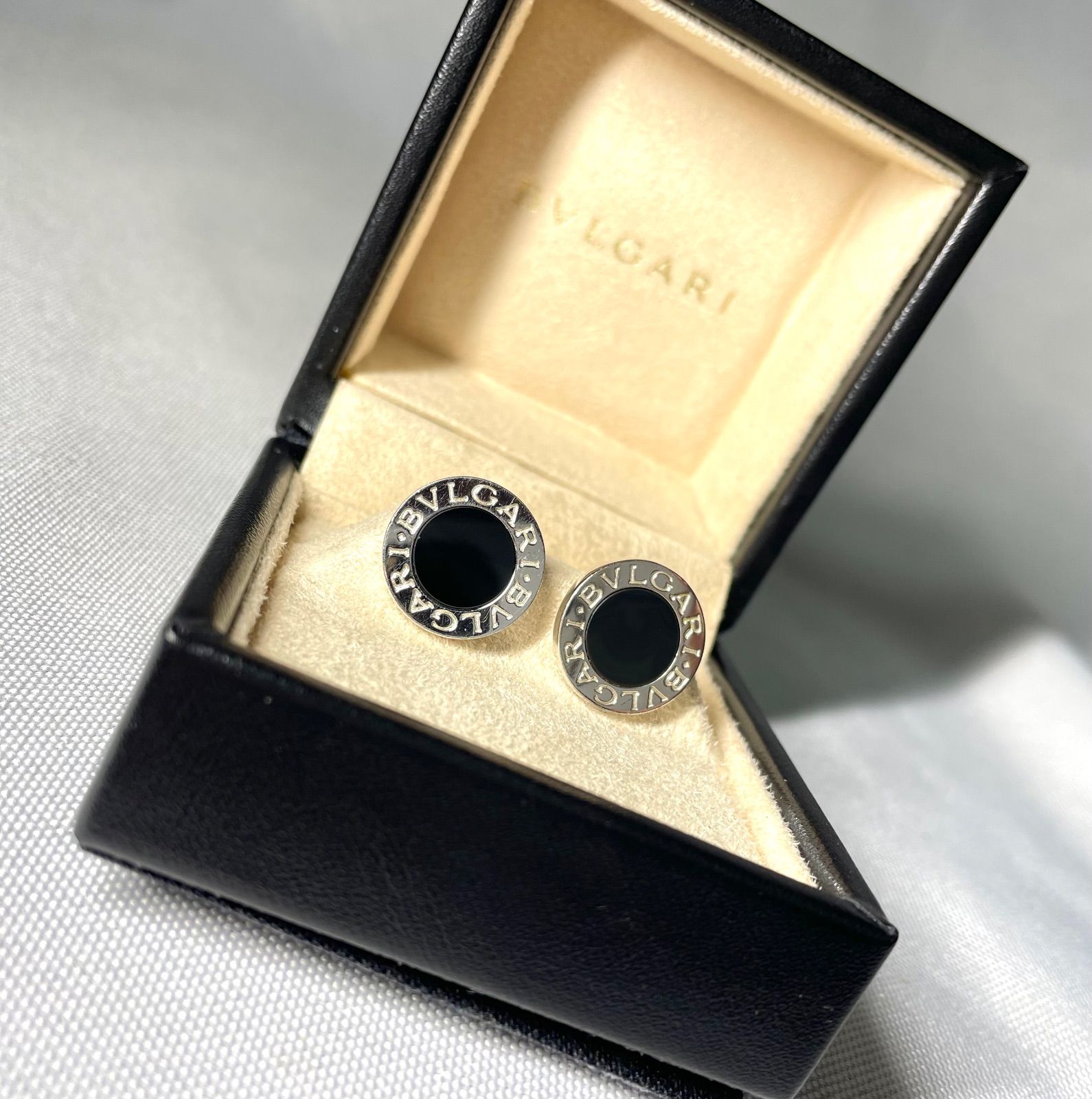 BVLGARI ブルガリ B-ZERO ロゴ ブラックオニキス & スターリング