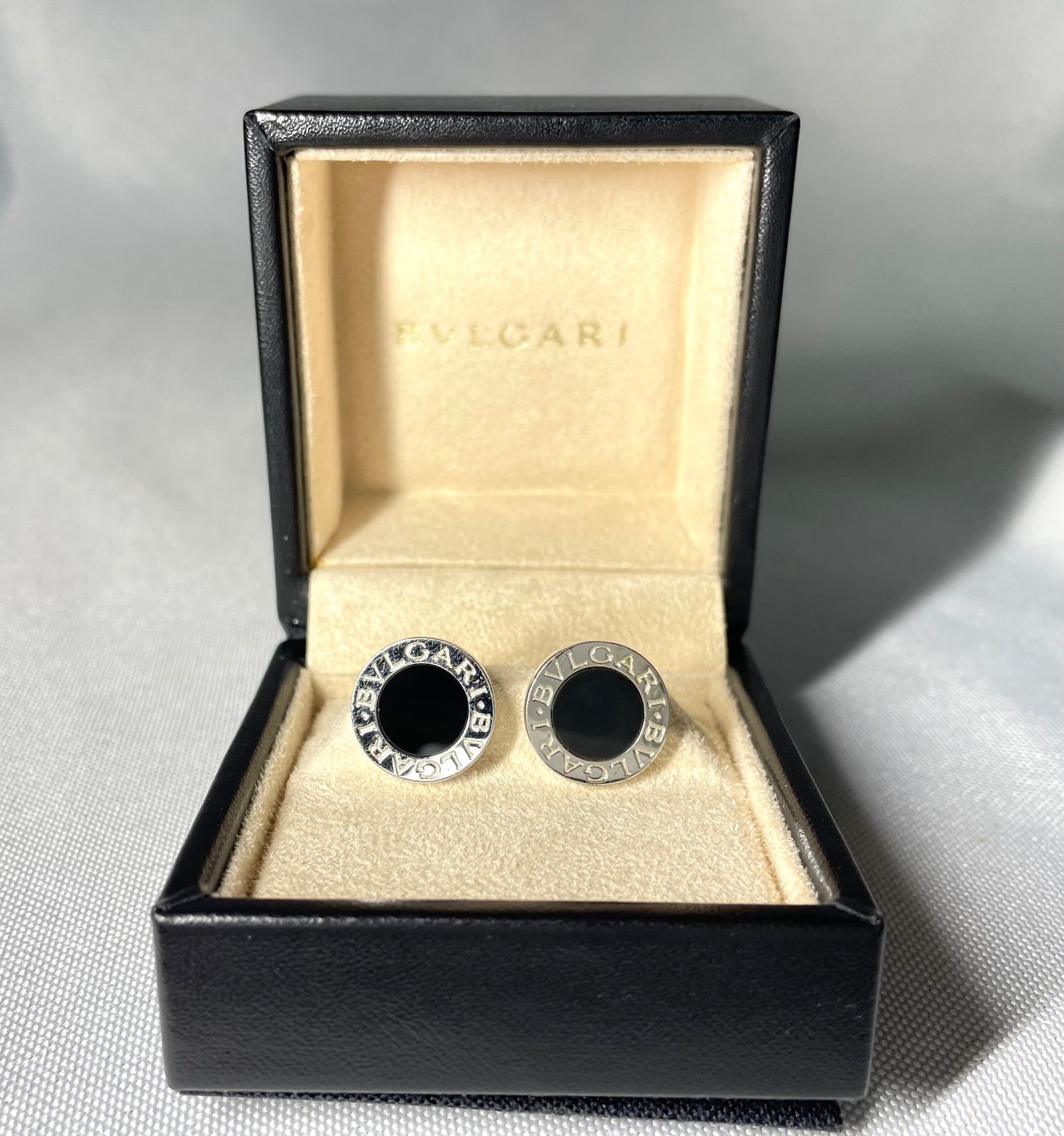 BVLGARI ブルガリ B-ZERO ロゴ ブラックオニキス & スターリング