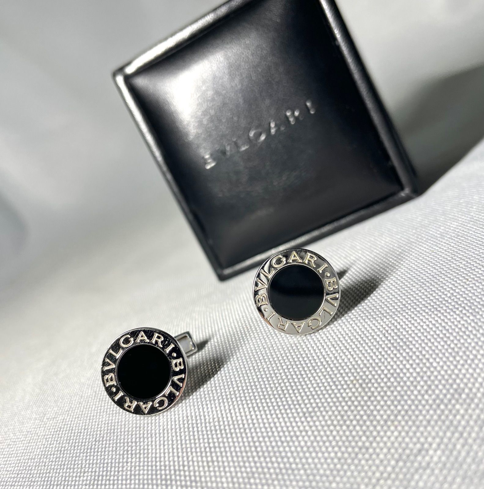 BVLGARI ブルガリ B-ZERO ロゴ ブラックオニキス & スターリング