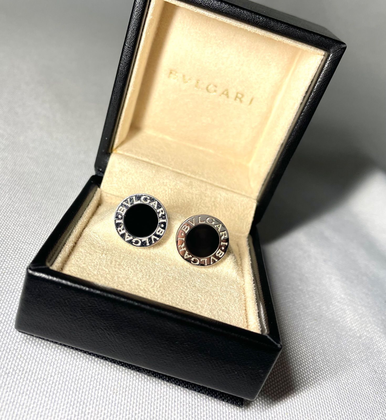 BVLGARI ブルガリ B-ZERO ロゴ ブラックオニキス & スターリング