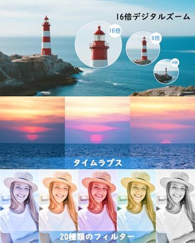 16倍ズーム フラッシュ