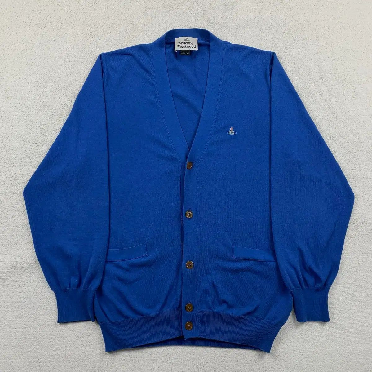 Vivienne Westwood ヴィヴィアン ウエストウッド orbロゴ ダークブルー ニット カーディガン