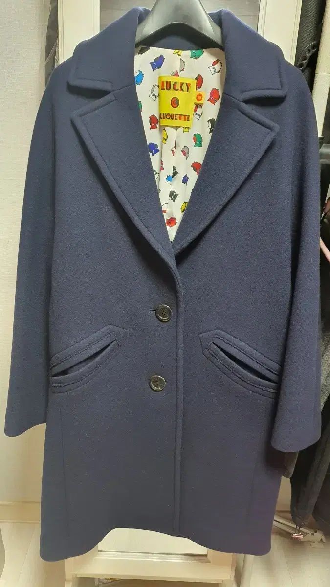 ラッキーシューエト コート ネイビー