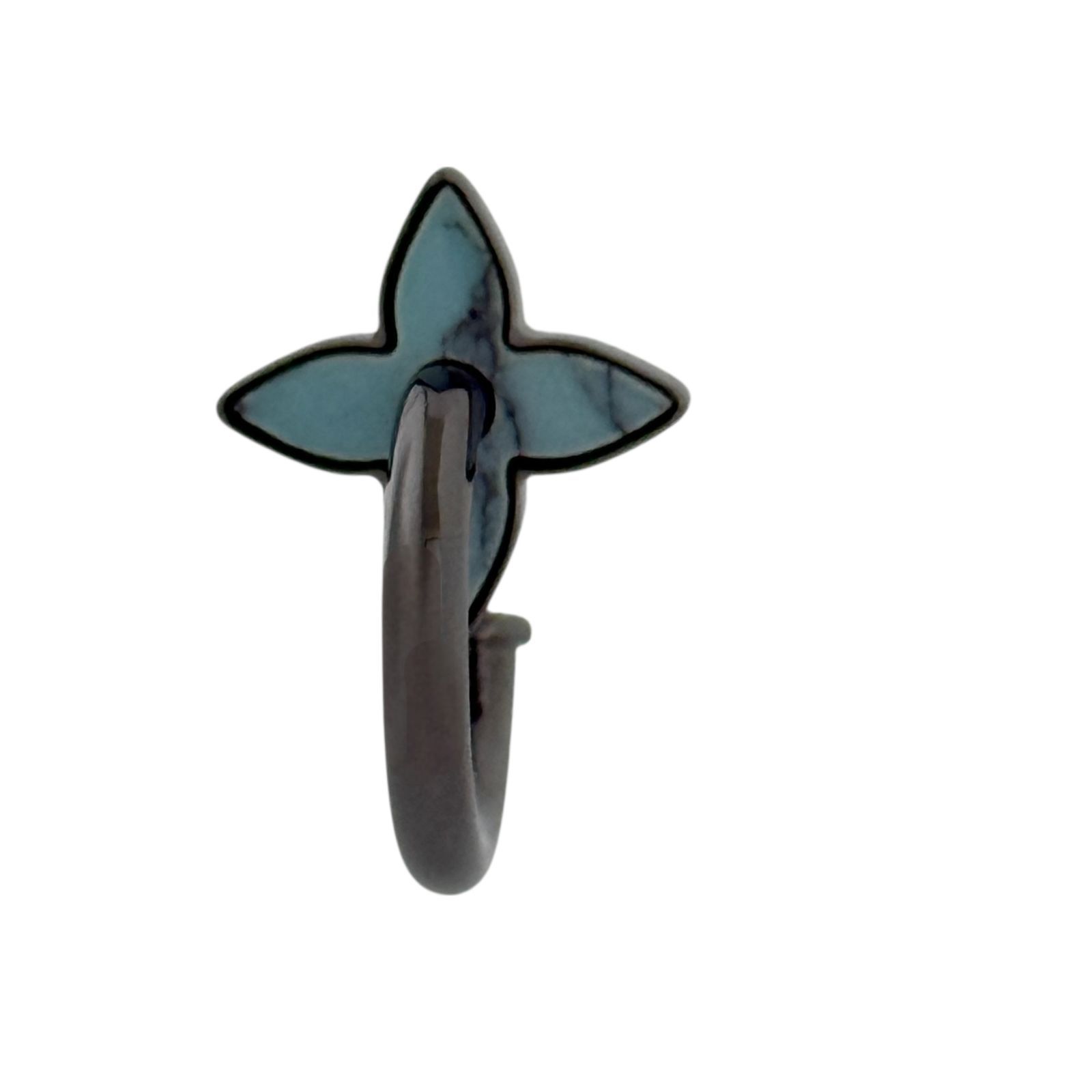  ルイヴィトン メンズ 片耳 ピアス のみ スターモチーフ ブラックメタル色 ピアス(片耳用) アクセサリー