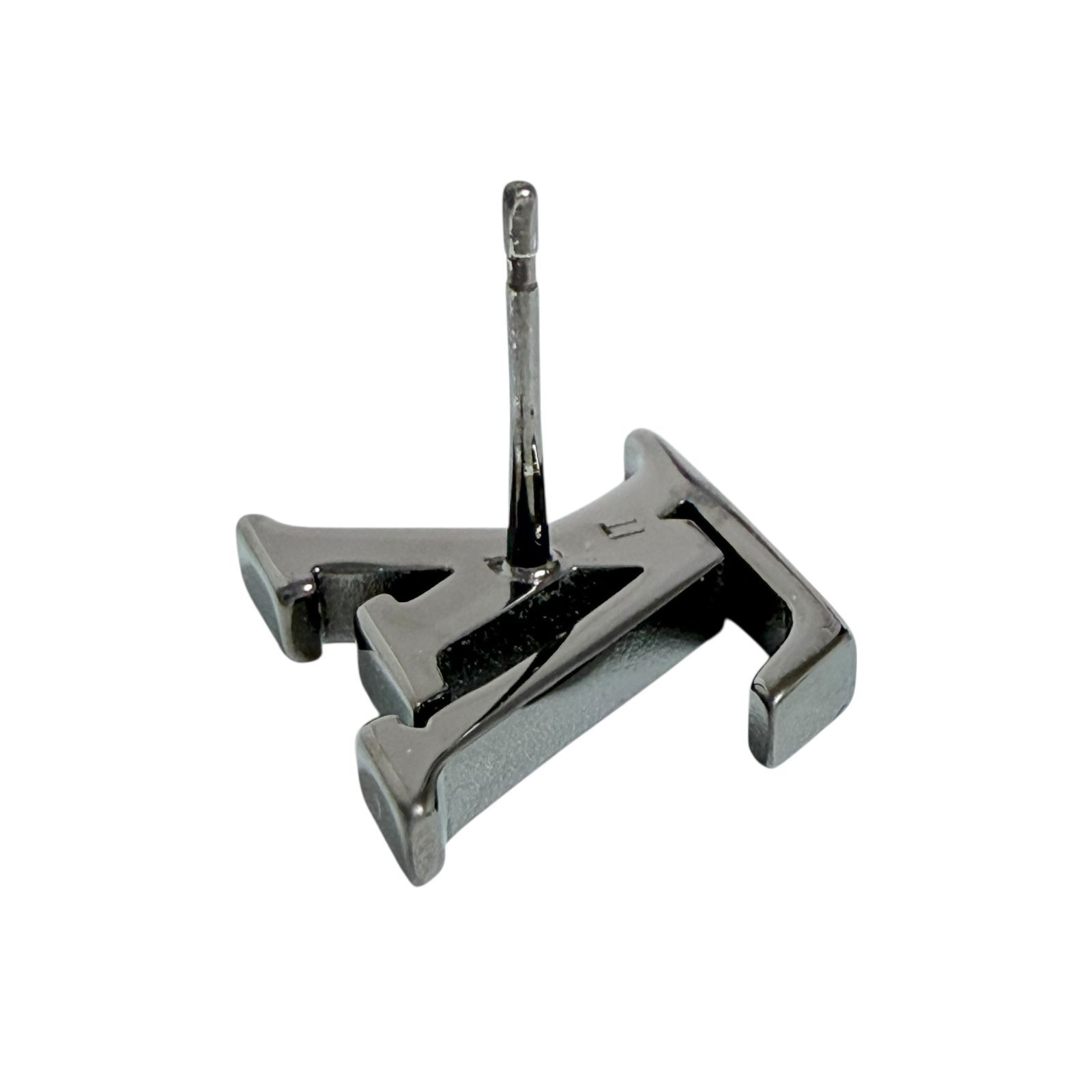 ルイヴィトン メンズ ピアス 片耳 1個のみ モノグラム ビーズ LV 紫色