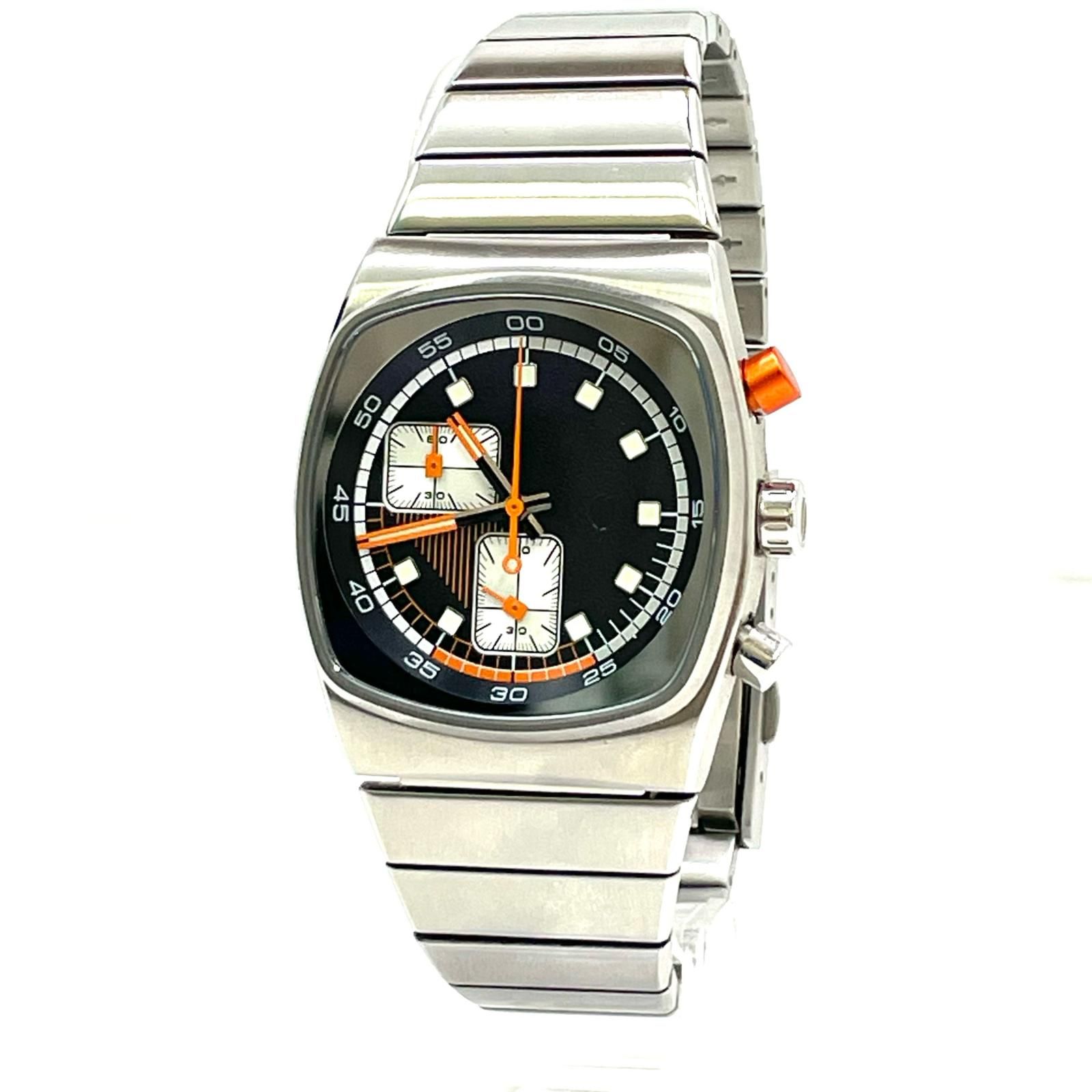 Brew Watch Co 腕時計 オレンジ MTRC ORNG BLK Super Metric 131