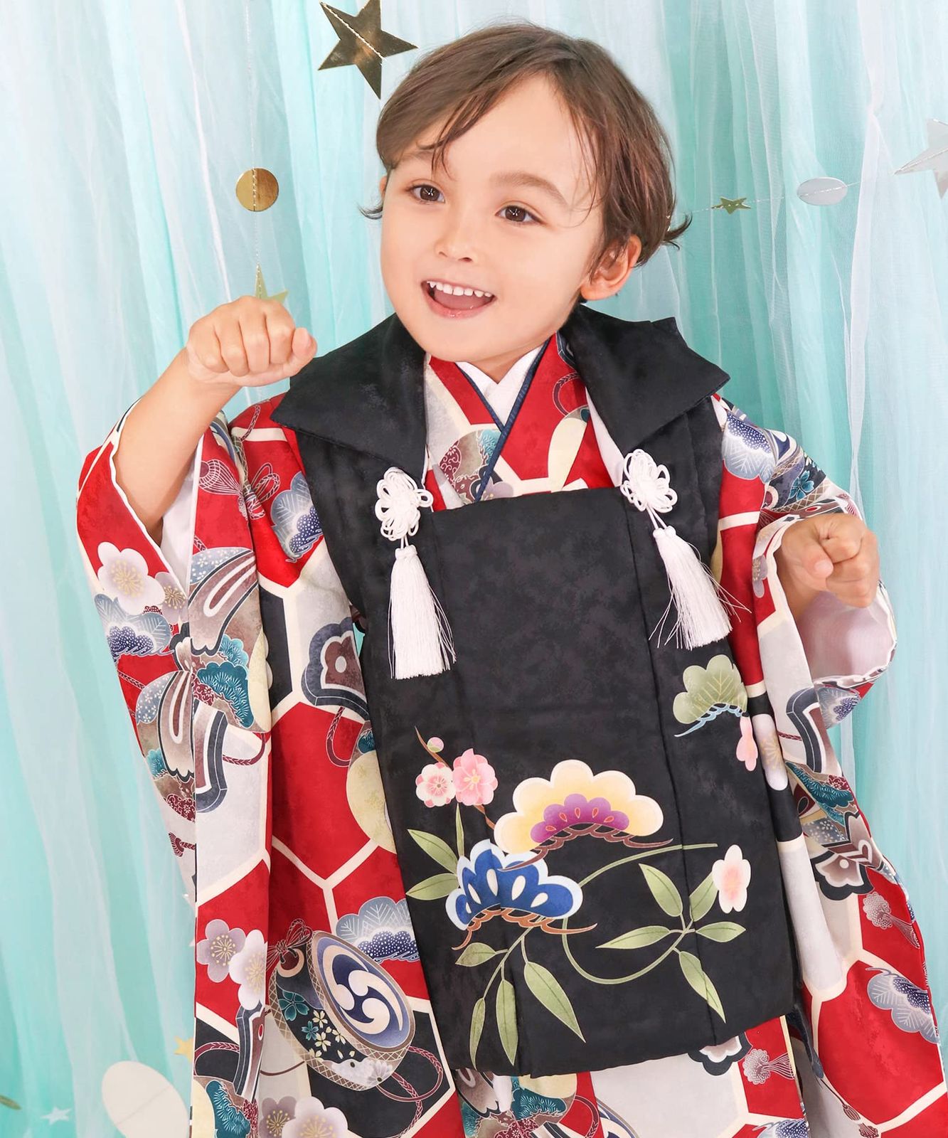 七五三 3歳 着物 男の子 被布 フルセット しちごさん