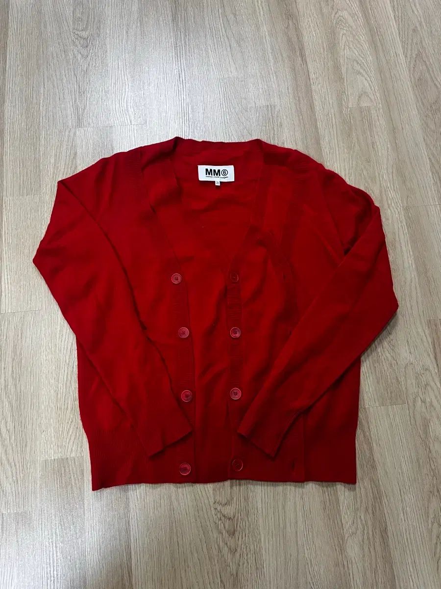 MM 6 Maison Margiela エムエムシックス メゾン マルジェラ レッド カーディガン ツーウェイ