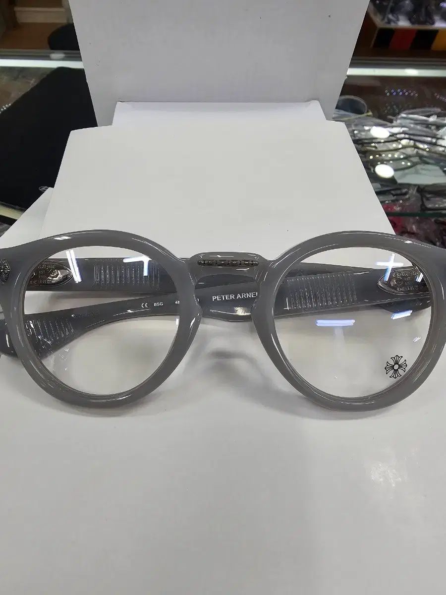 クロムハーツ PETER ARNEIL メガネ グレー