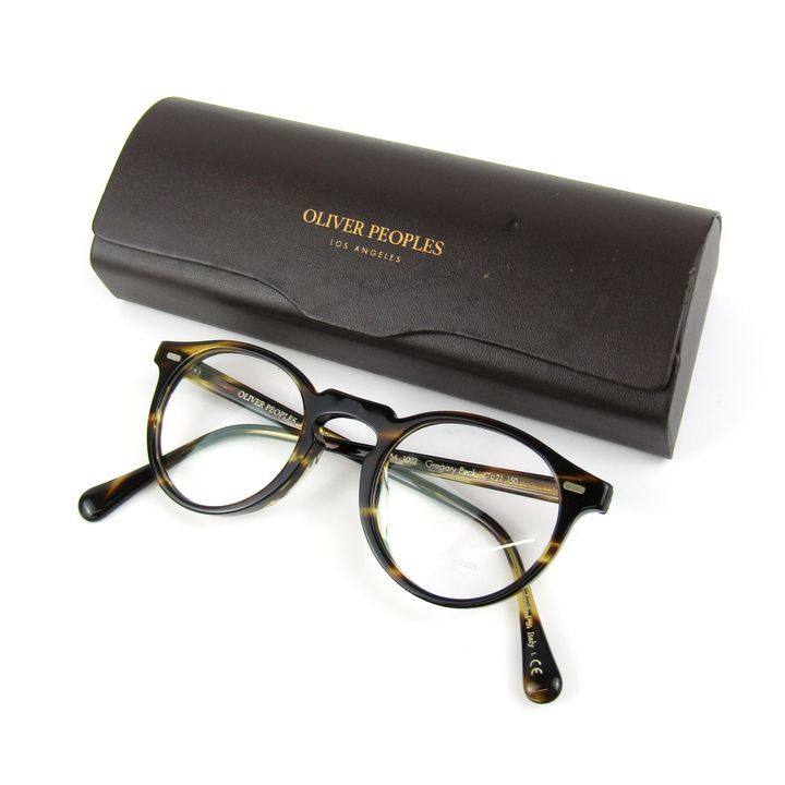 オリバーピープルズ メガネ グレゴリーペック OV 5186 A 鼈甲柄 フレーム 眼鏡 ブランド メンズ 47 23 ブラウン OLIVER PEOPLES