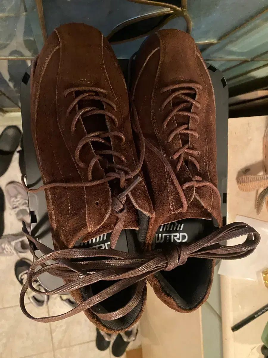 WE THE ROAD ウィーザロード スウェード レーシン スニーカー ウォッシュ ブラウン 270 スニーカー 靴 メンズ