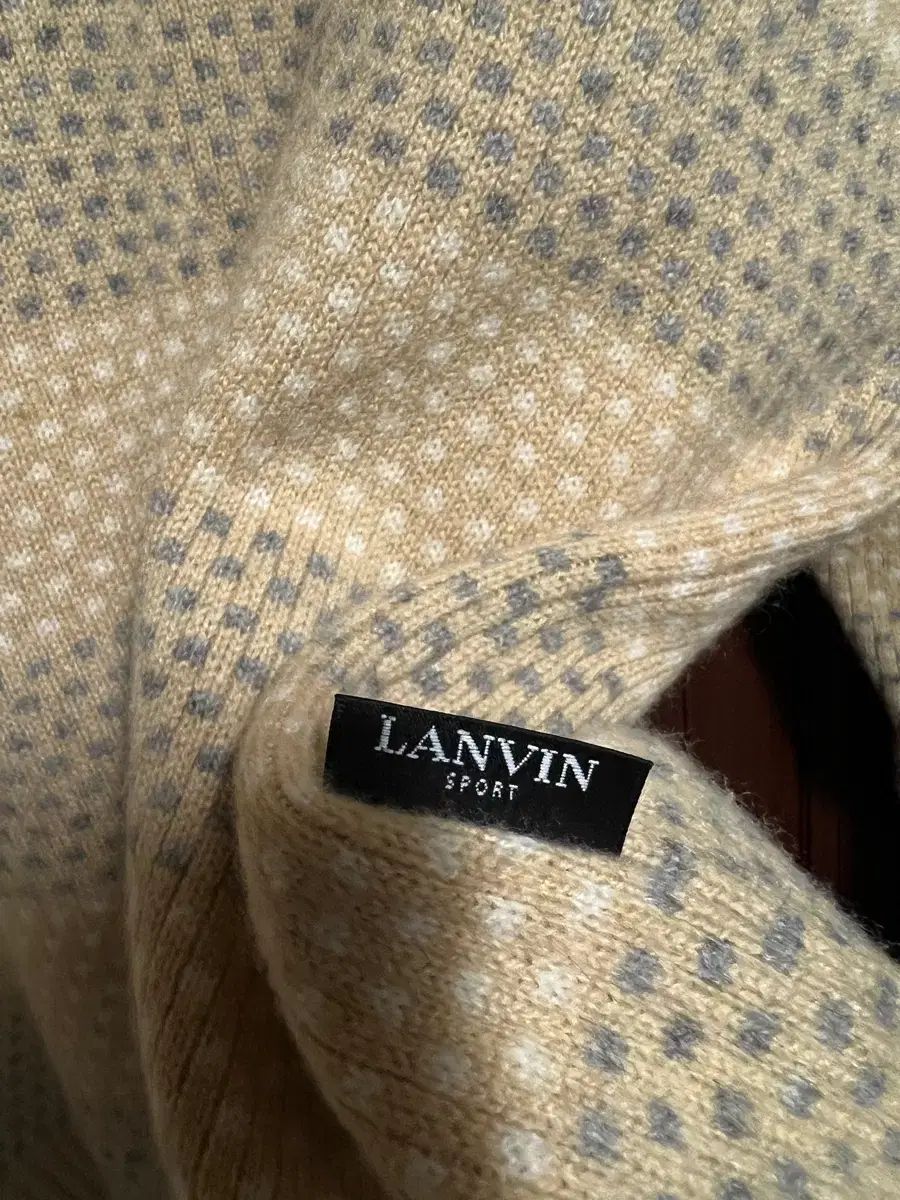 メンズ服 ランバン カシミア ニット 冷房対策 トレーナー