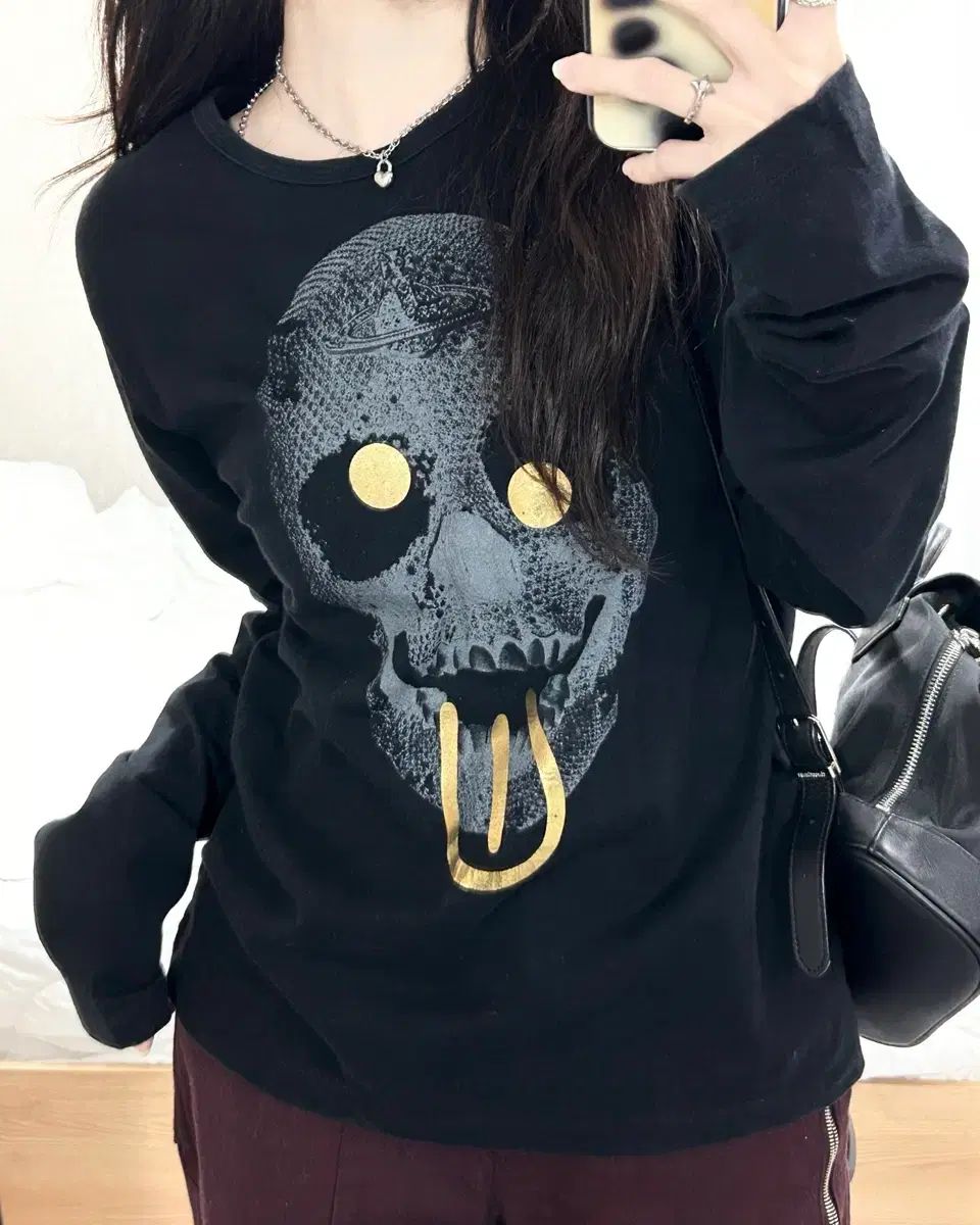 Vivienne Westwood 長袖スカルプリント VIVIENNE WESTWOOD スカル ブラック ロングスリーブ - メルカリ